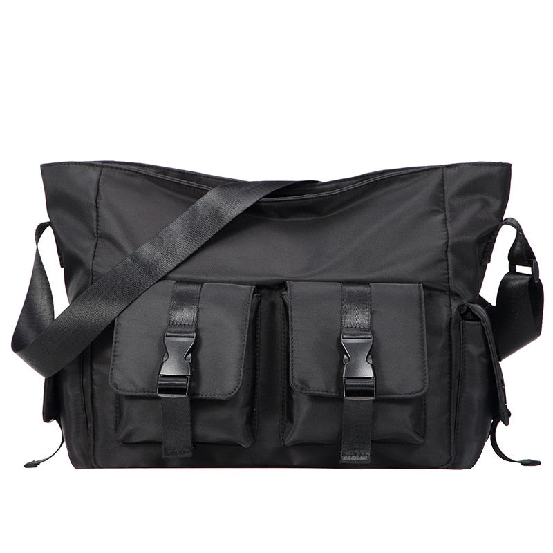 Large Capacity Waterproof Messenger Shoulder Bag Men Casual Crossbody School Bag for Teenage Outdoor Women Black Travel Bags New GB129