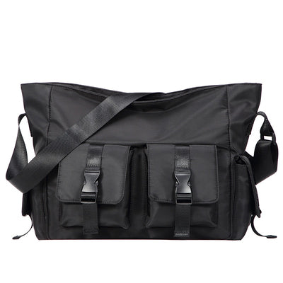 Large Capacity Waterproof Messenger Shoulder Bag Men Casual Crossbody School Bag for Teenage Outdoor Women Black Travel Bags New GB129