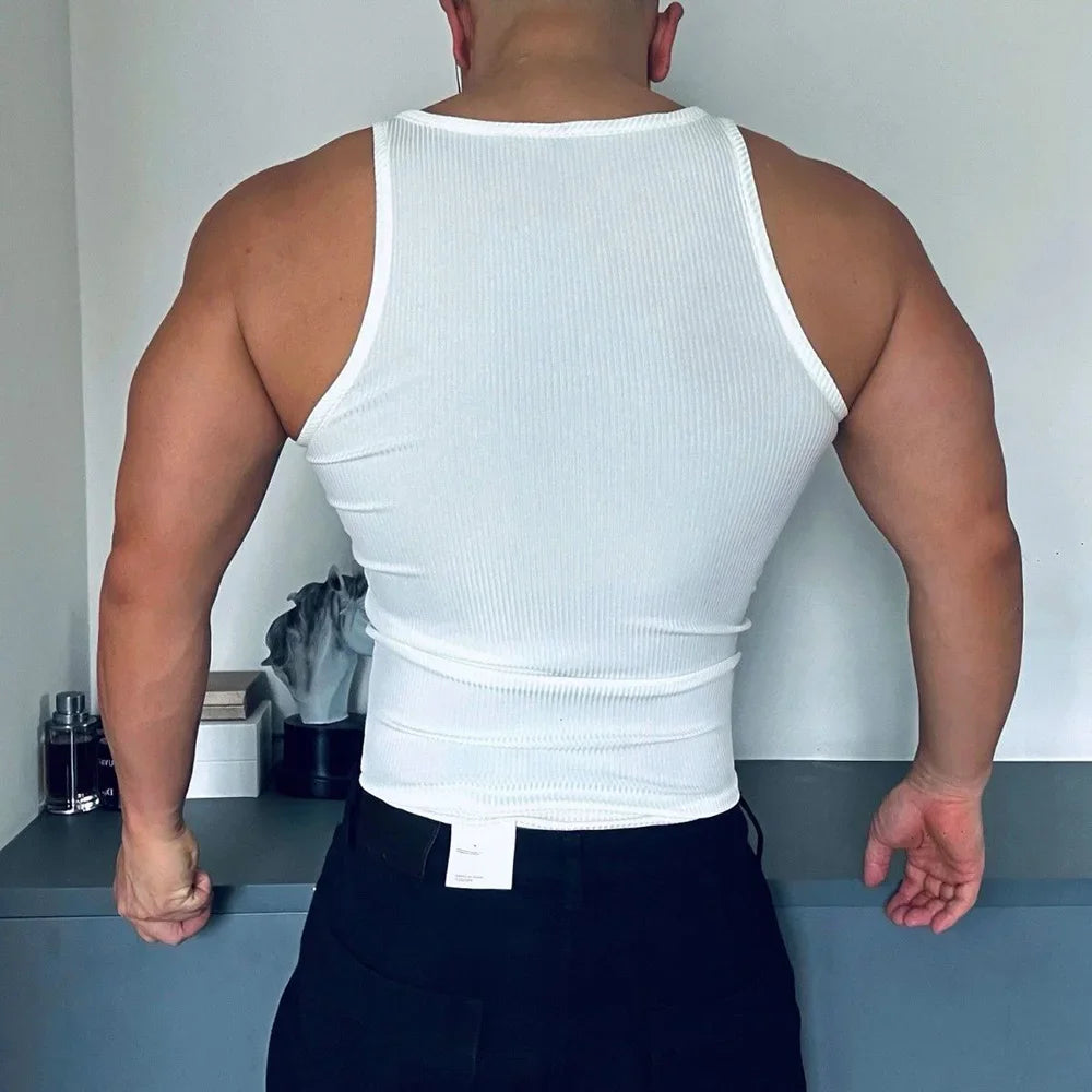 Sexy Half Zip Tank Top F106