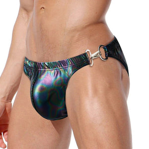 Hook & Ring Sexy Male Swimming Briefs SW139