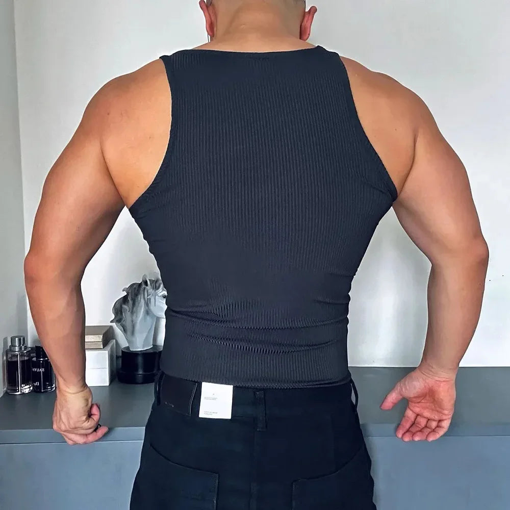 Sexy Half Zip Tank Top F106