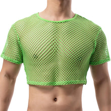 Load image into Gallery viewer, Sexy Transparent Mesh Crop Tops F104