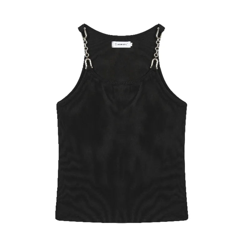 Vest With Metal Chain Design GR238