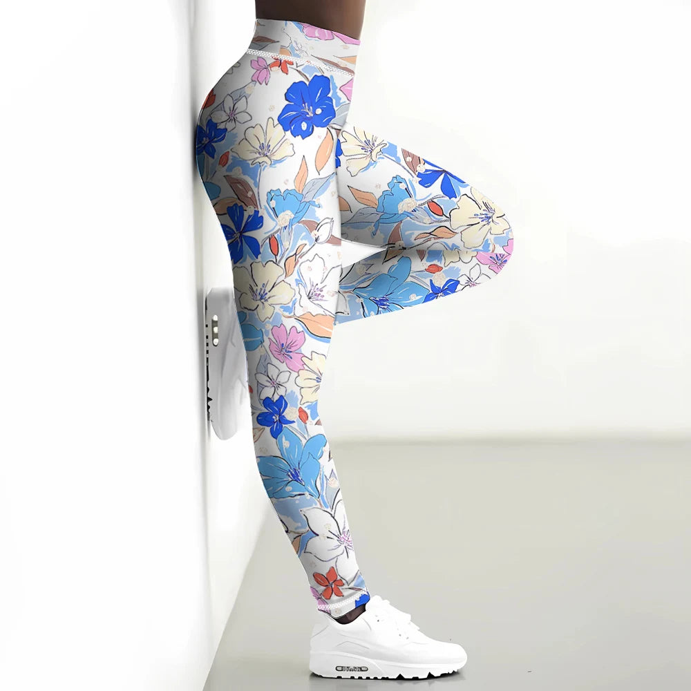 Floral Legging Pretty 3D Printed Yoga Pants GP161