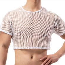 Load image into Gallery viewer, Sexy Transparent Mesh Crop Tops F104