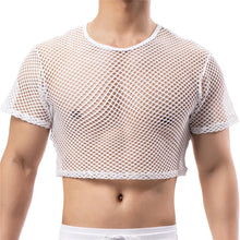 Load image into Gallery viewer, Sexy Transparent Mesh Crop Tops F104