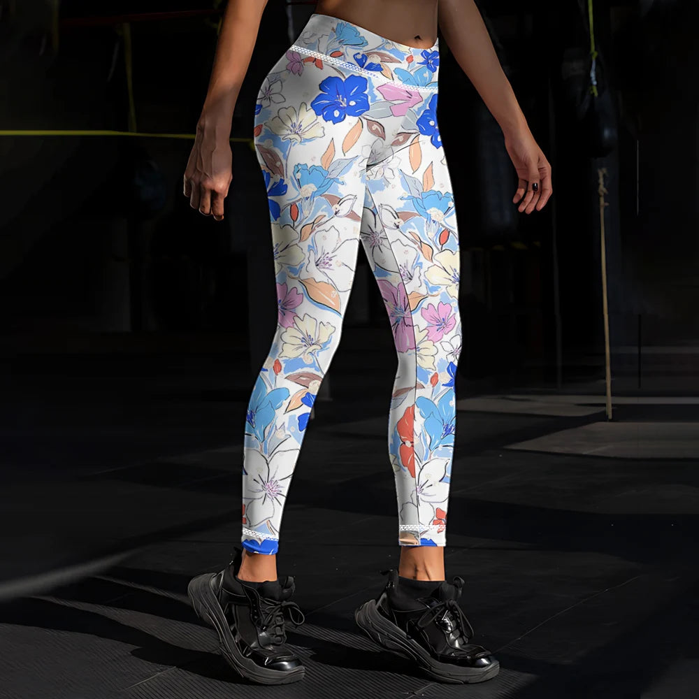 Floral Legging Pretty 3D Printed Yoga Pants GP161