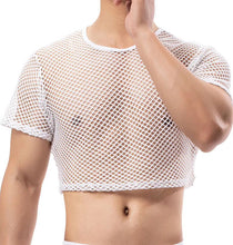 Load image into Gallery viewer, Sexy Transparent Mesh Crop Tops F104