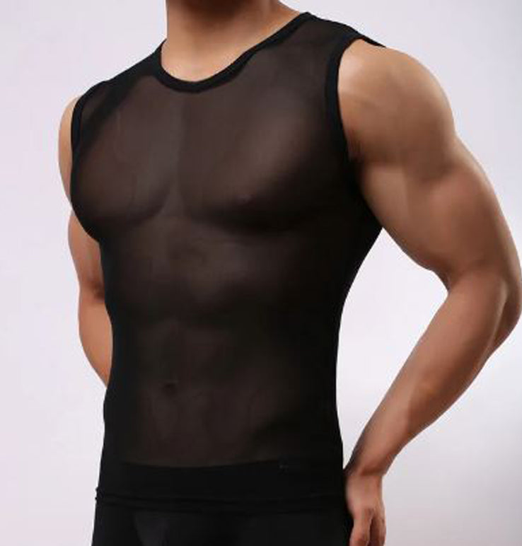 Transparent Mesh Tank Tops GR237