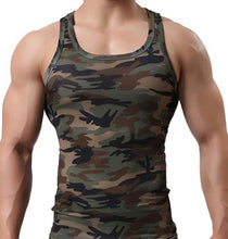 Load image into Gallery viewer, Camouflage Singlet Bodybuilding Vest Elastic Clothing GR221