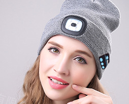 Bluetooth LED Hat Wireless Smart Cap Headset Headphone AC132