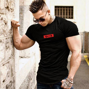 Short Sleeve bodybuilding tight fashion Tshirt GR196