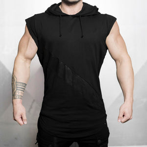 Sports Fitness Sleeveless Hooded Workout Top GR206