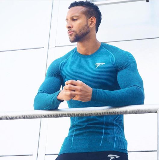 Men's Long Sleeve Gym Sport T-Shirt GR170 – sportsquirrels