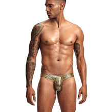Load image into Gallery viewer, Gold Men Sexy Swim Brief SW119