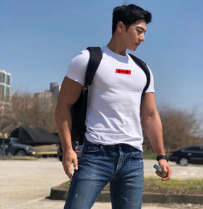 Short Sleeve bodybuilding tight fashion Tshirt GR196