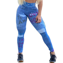 Load image into Gallery viewer, Punk Style Jeans 3D Print Women Sports Leggings GP152