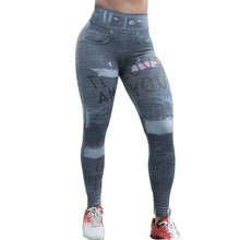 Load image into Gallery viewer, Punk Style Jeans 3D Print Women Sports Leggings GP152