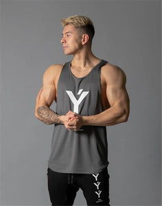 Men Fitness Mesh Vest Sportswear Workout Tank Top GR175