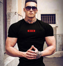 Load image into Gallery viewer, Short Sleeve bodybuilding tight fashion Tshirt GR196